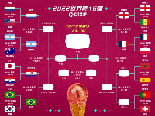 2022世界杯16强